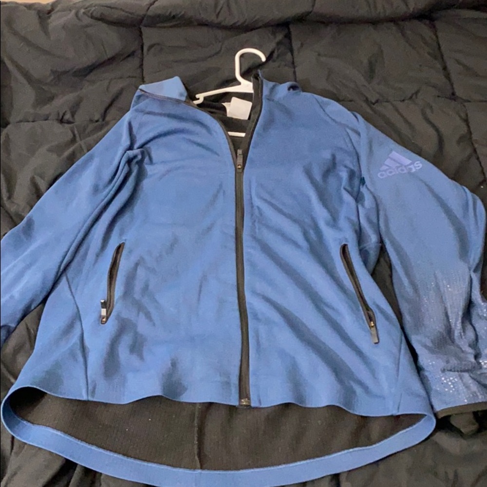 Large Adidas Blue Jacket